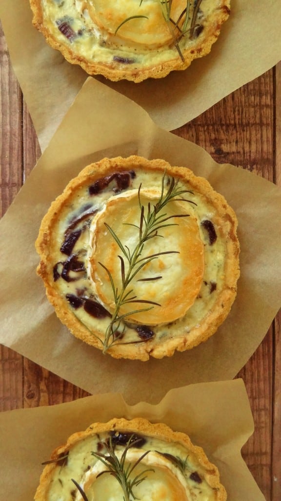 caramelized red onion goats cheese tarts
