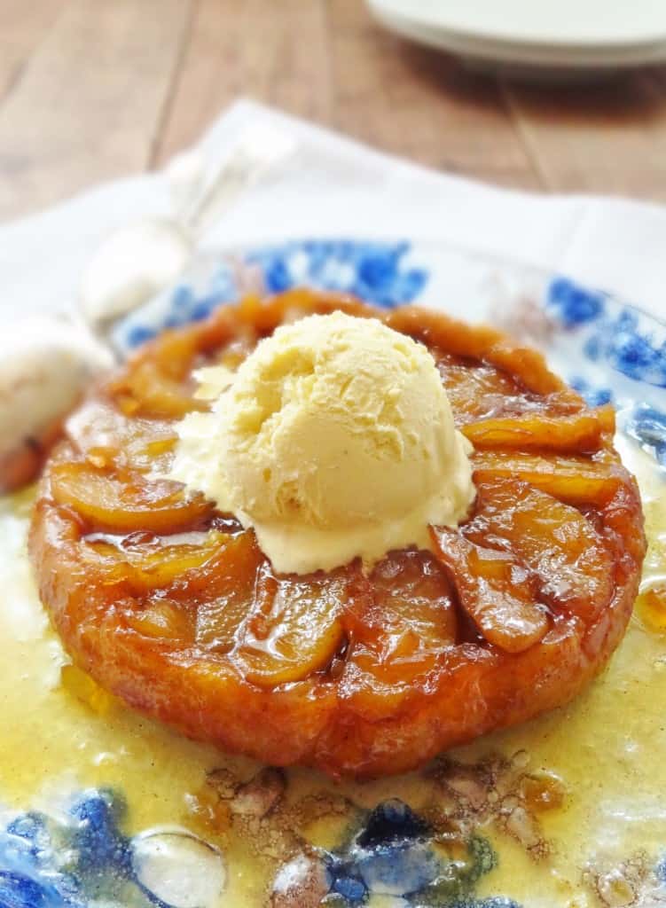 pear and ginger tart tatin for two