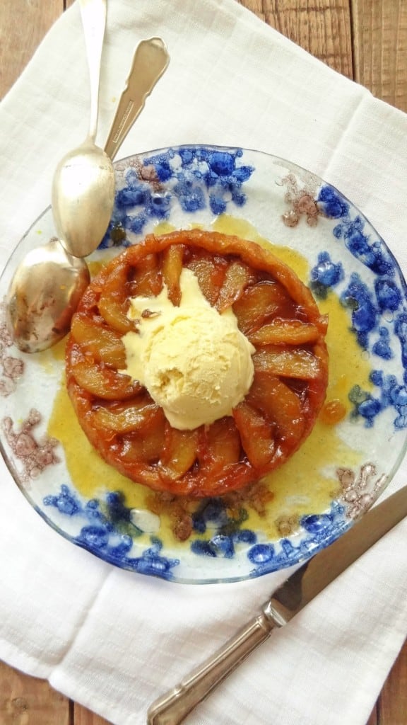 pear and ginger tarte tatin for two