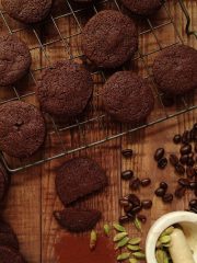 Chocolate coffee and cardamom biscuits (cookies) - Domestic Gothess