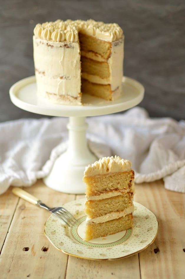 Very vanilla layer cake with ermine frosting - Domestic Gothess