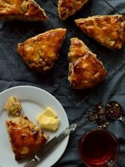 Apple, fig, pecan and honey scones with a hint of spice - Domestic Gothess