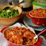 Vegetarian lentil cottage pie with garlic butter sweet potato mash - Domestic Gothess