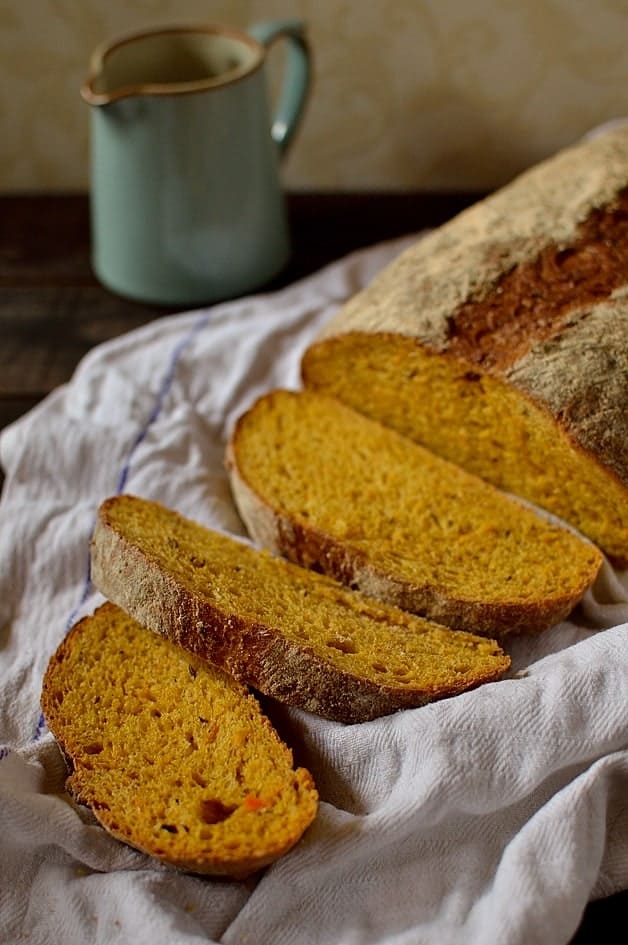Carrot and caraway seed bread, perfect for sandwiches - Domestic Gothess