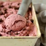 Balsamic roasted cherry chocolate chunk ice cream