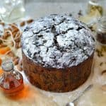Rich Christmas fruitcake packed full of rum soaked fruit. Make in advance and feed regularly with rum, whiskey, brandy or sherry