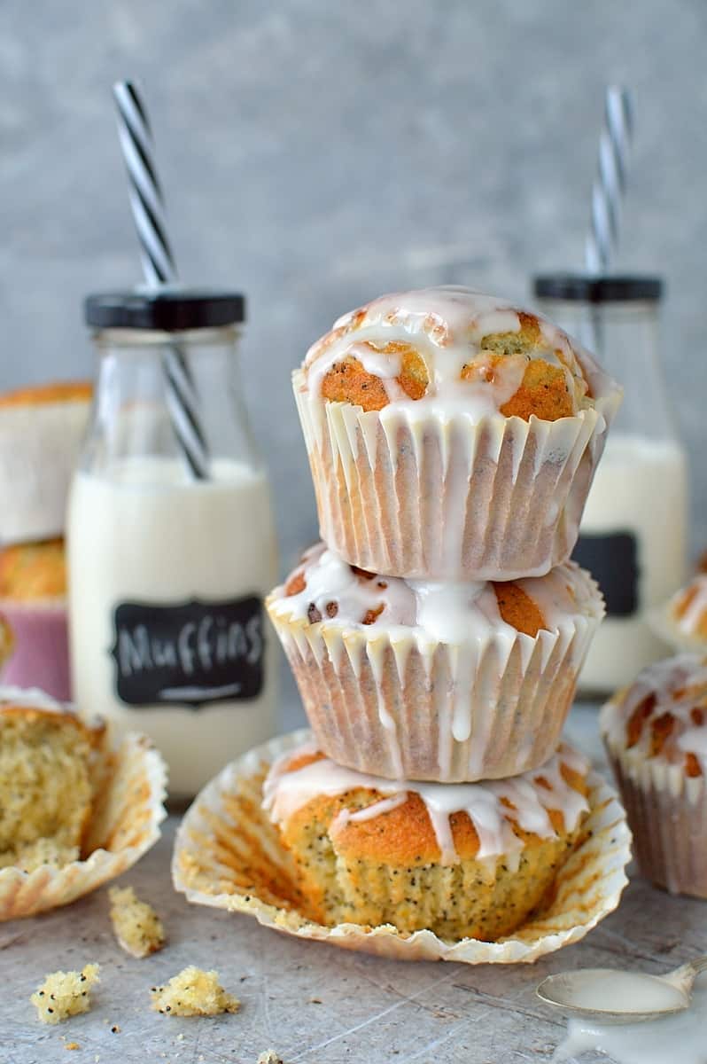 Lemon poppy seed muffins - easy to make and great for breakfast or lunchboxes.