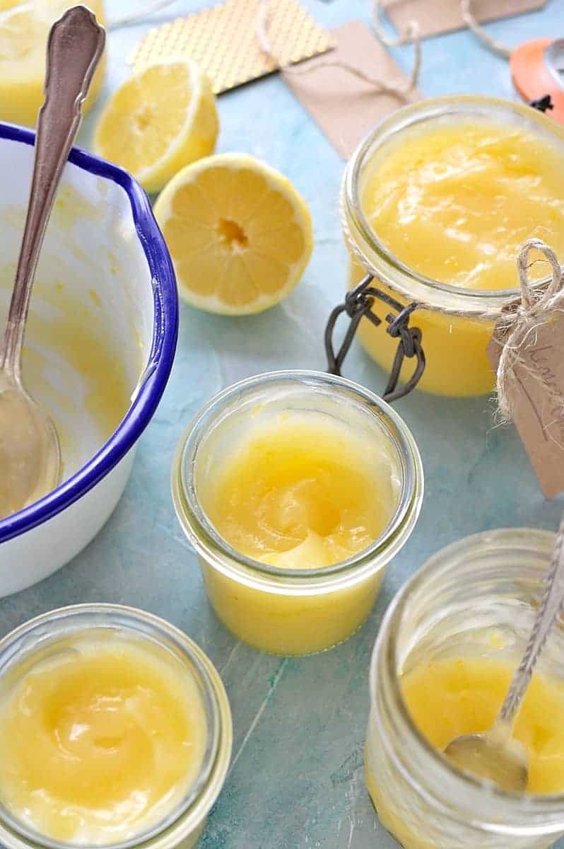 Easy vegan lemon curd recipe - egg and dairy free lemon curd that is sweet, creamy, intensely lemony, totally addictive and ready in under ten minutes!