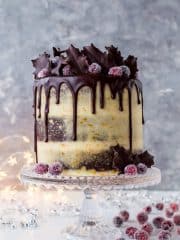 Mulled wine chocolate cake with orange mascarpone cream - a festive showstopper that tastes like Christmas!