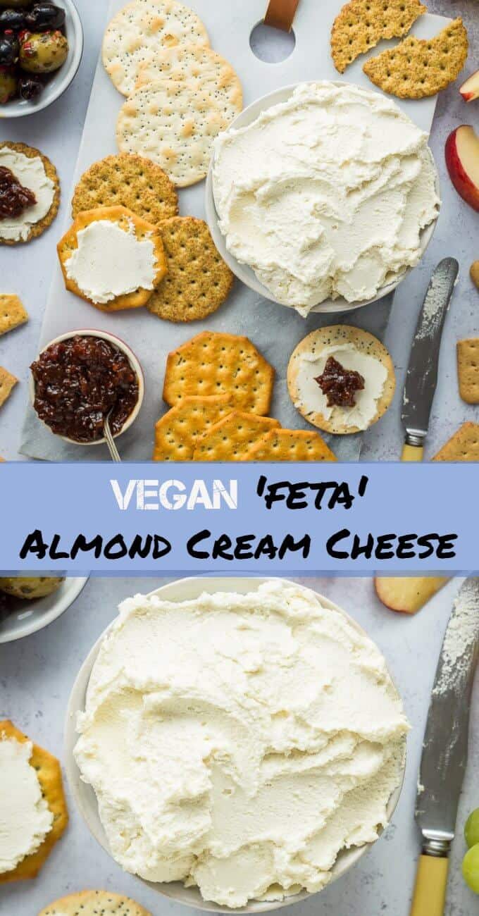 Vegan Almond Cream Cheese   'Feta' Style   Domestic Gothess