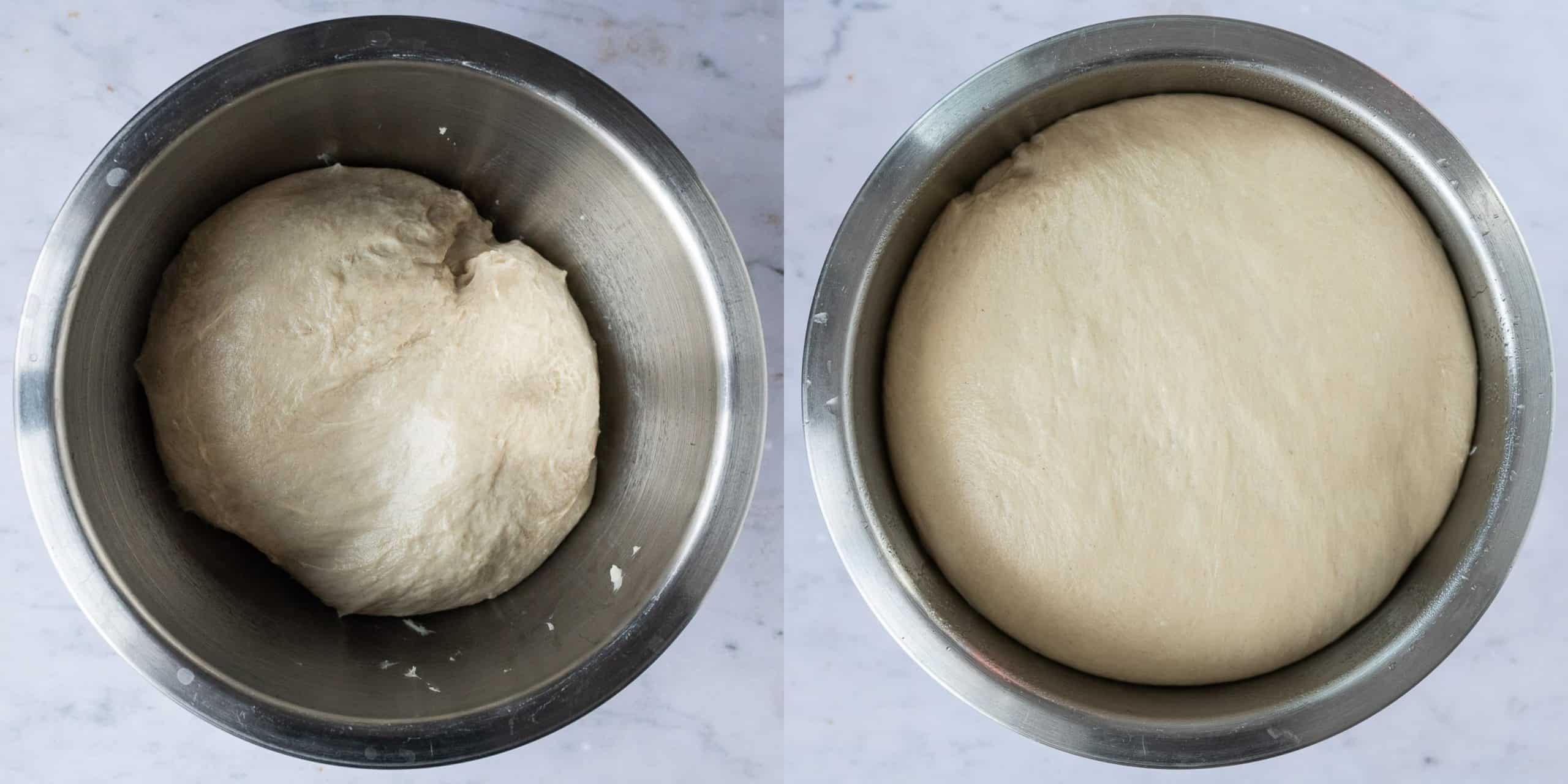 step 3 - giving the dough it's first rise.