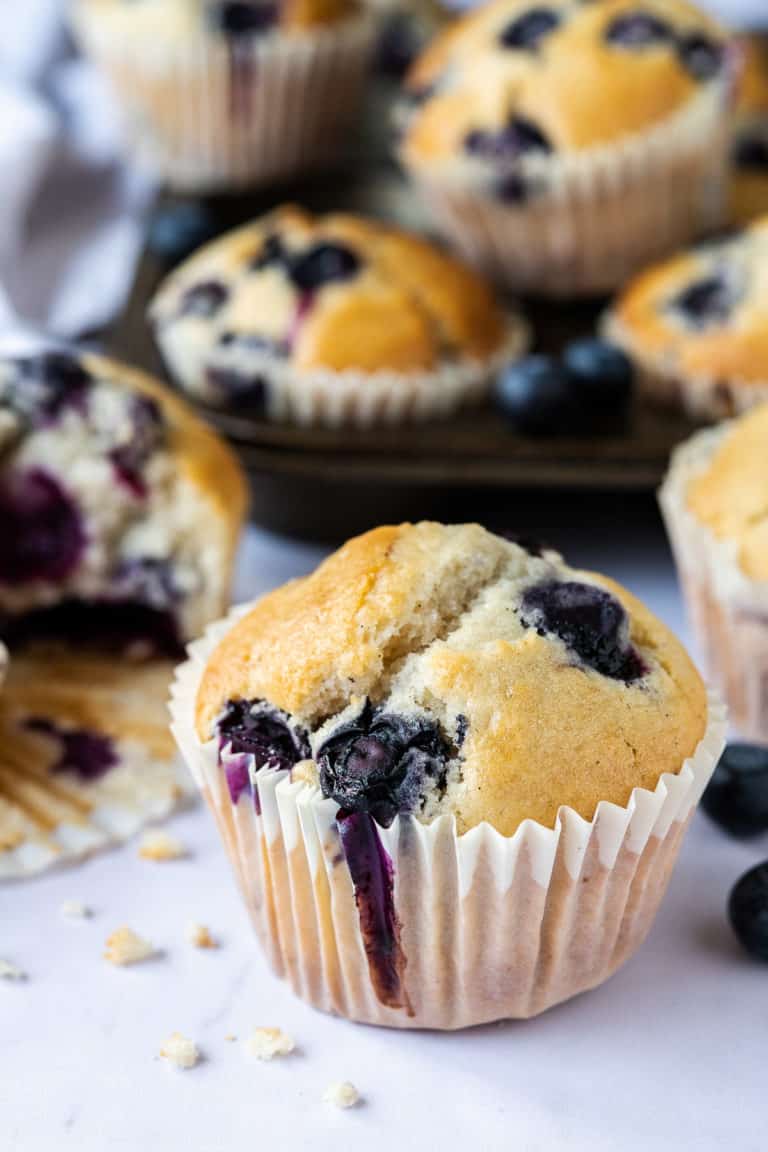 Vegan Blueberry Muffins - Domestic Gothess