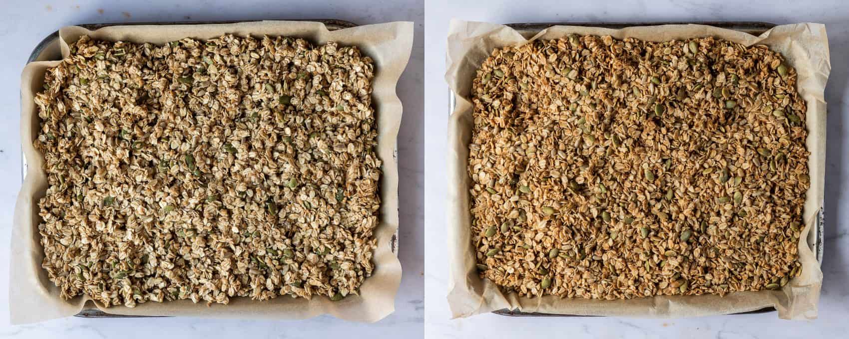 step 2 - baking the granola