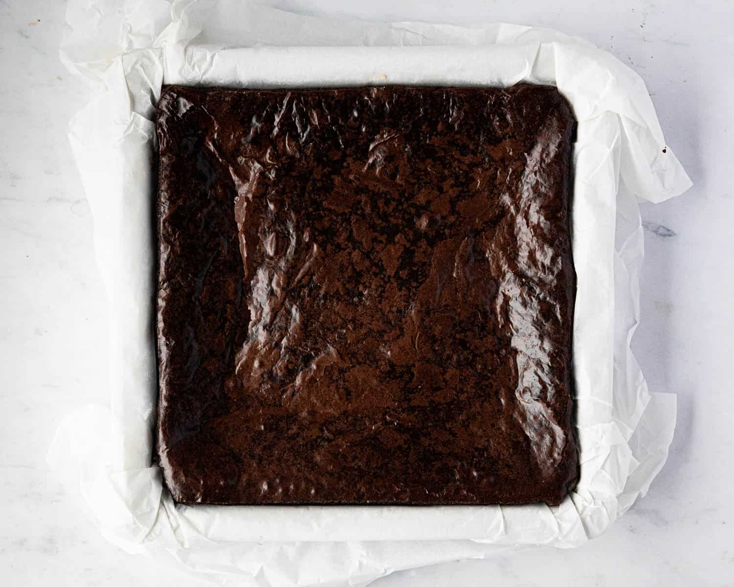 Step 9, the baked brownie.