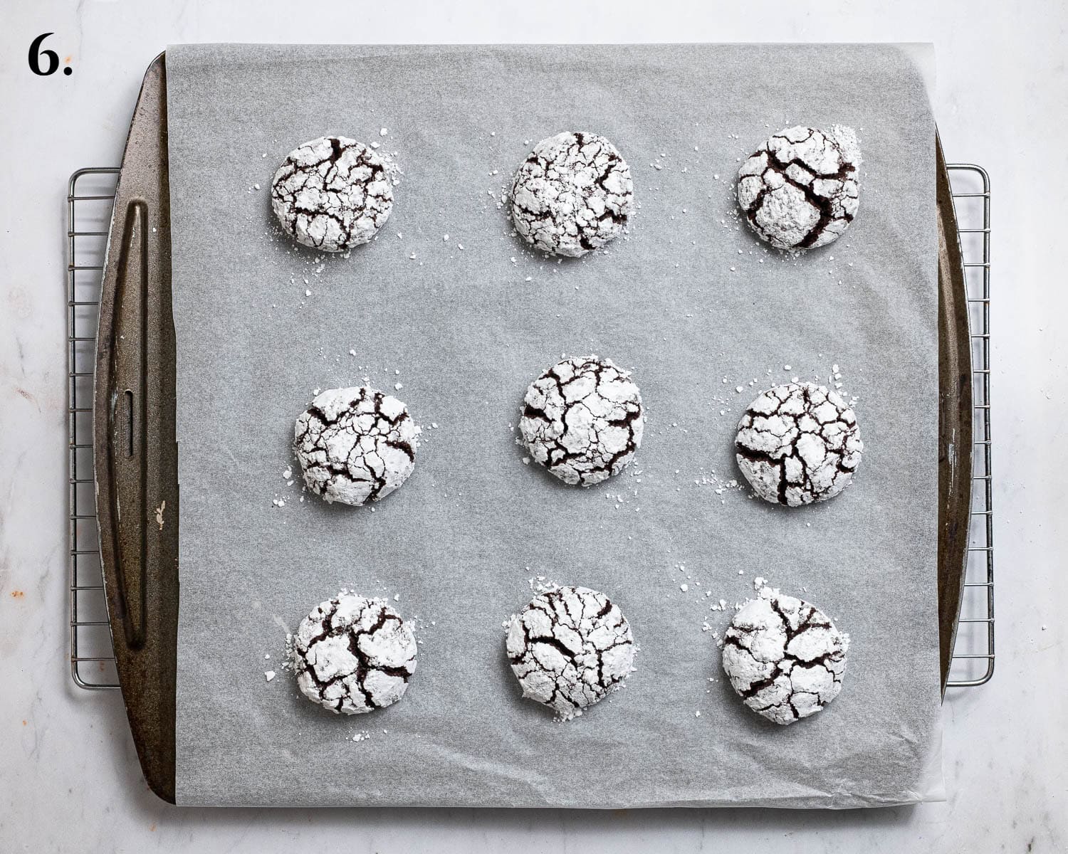 Step 6, the baked cookies.