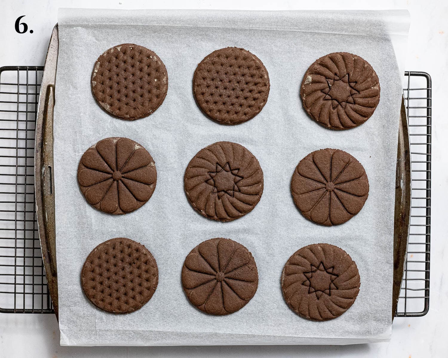 Step 6, the baked cookies.