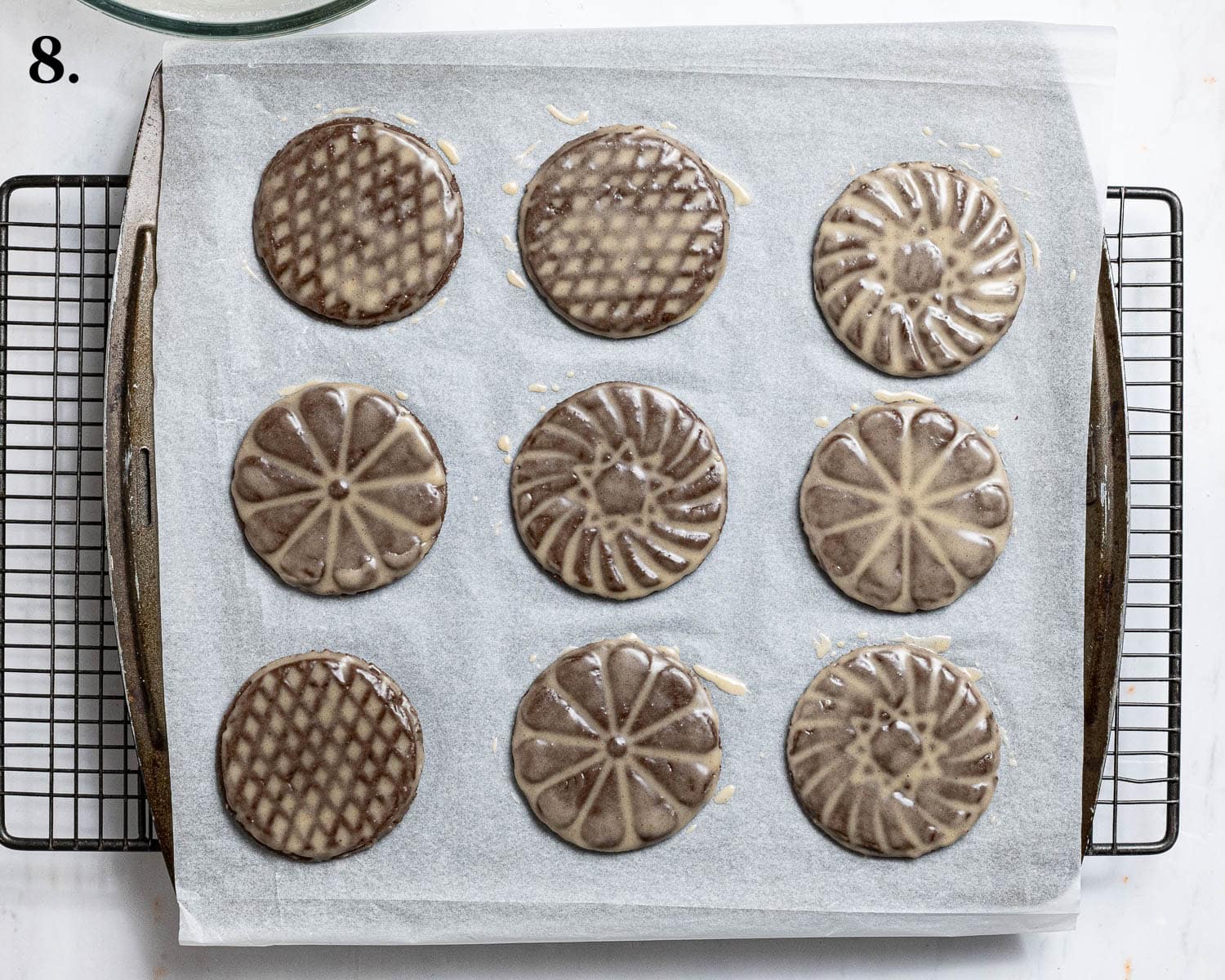 Step 8, the glazed cookies.