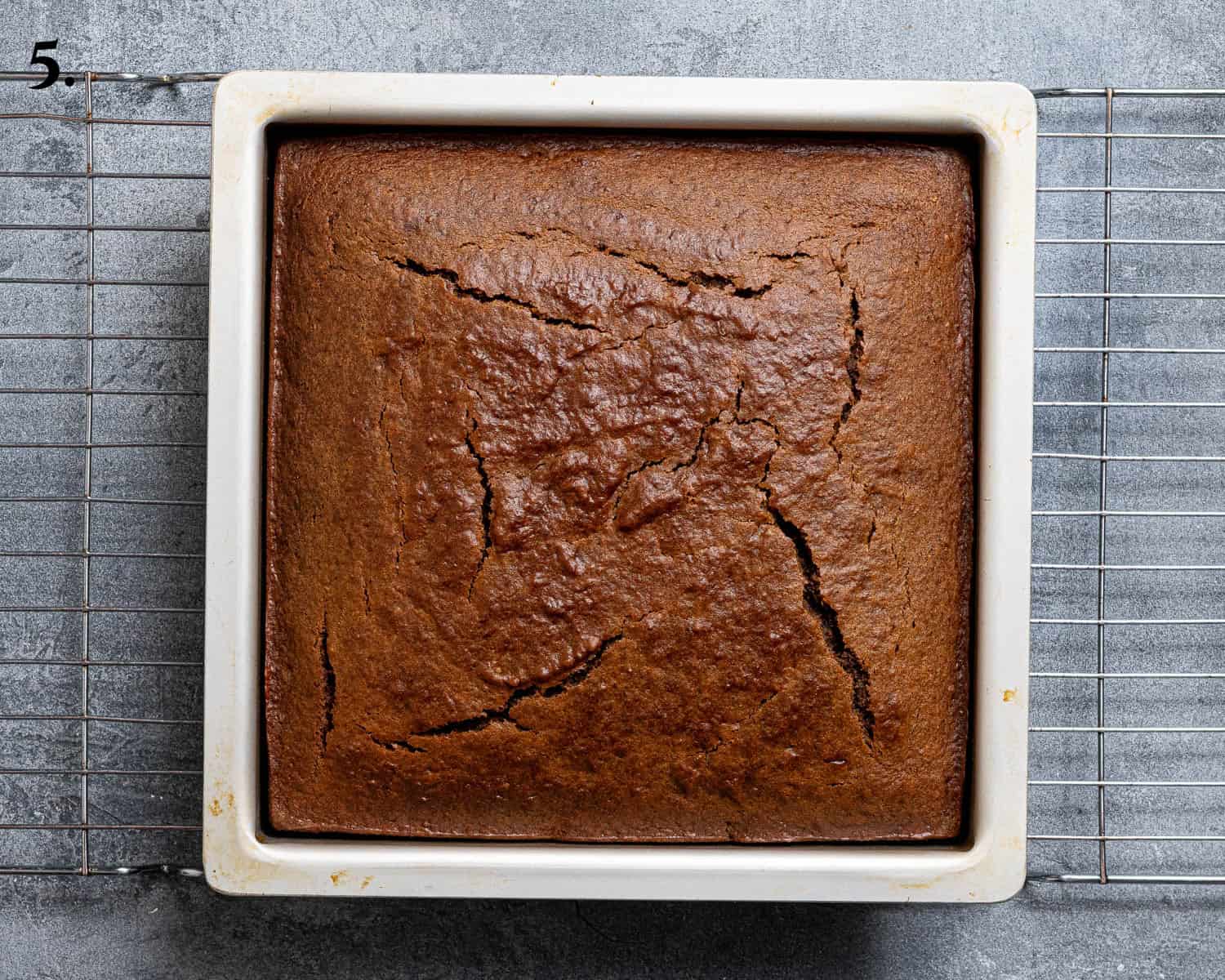 Step 5, the baked cake.