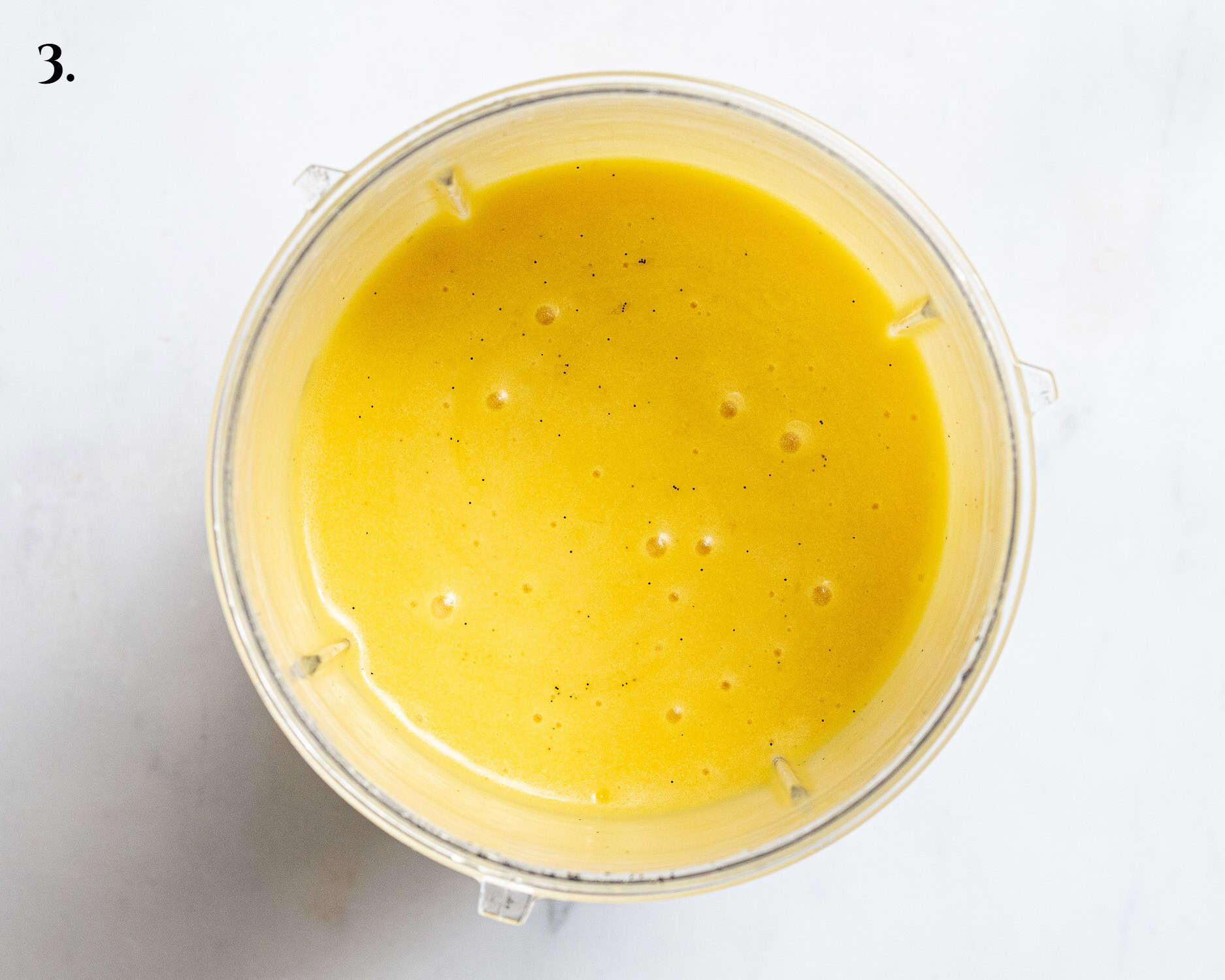 Step 3, the blended wet ingredients.