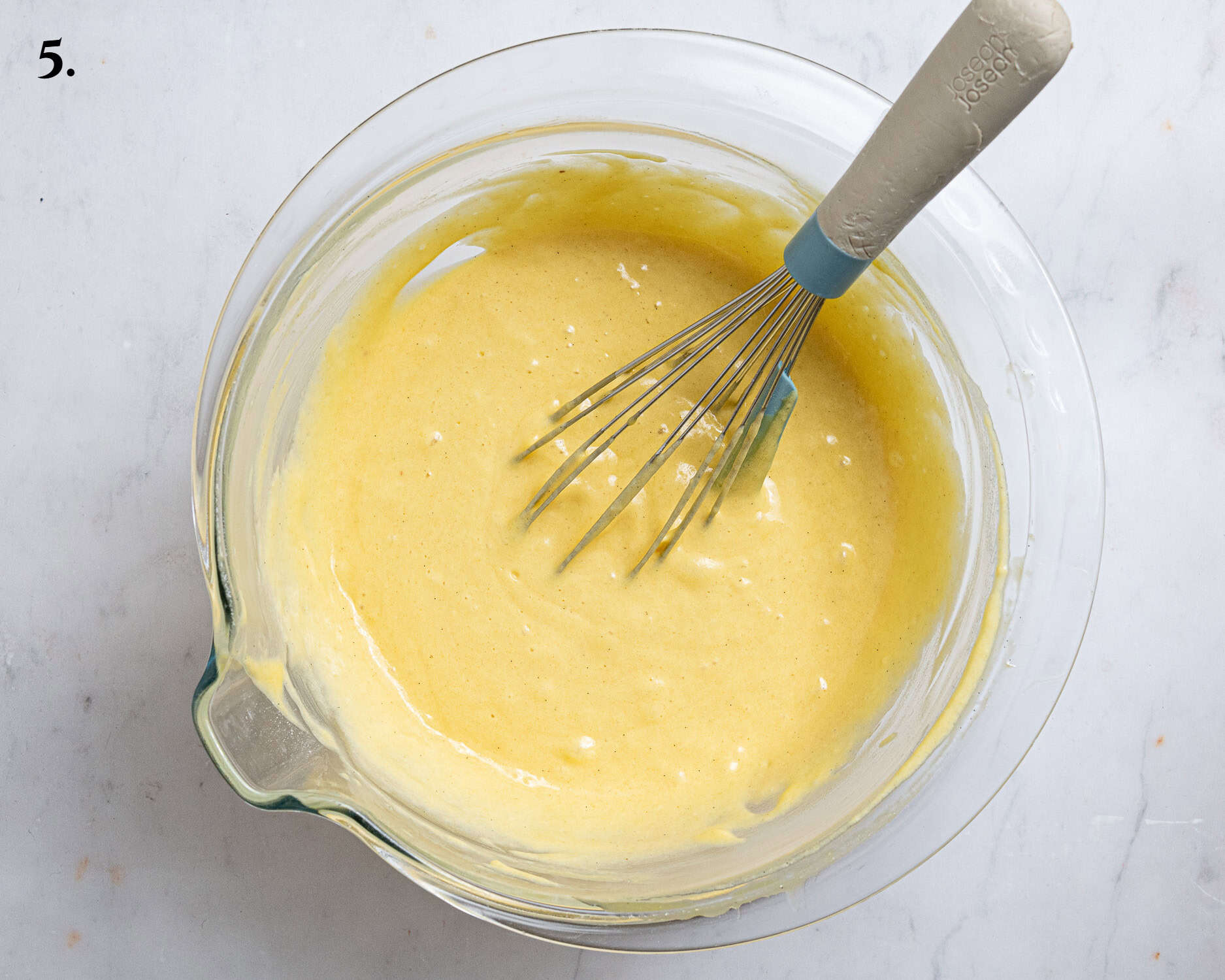 Step 5, the mixed batter.