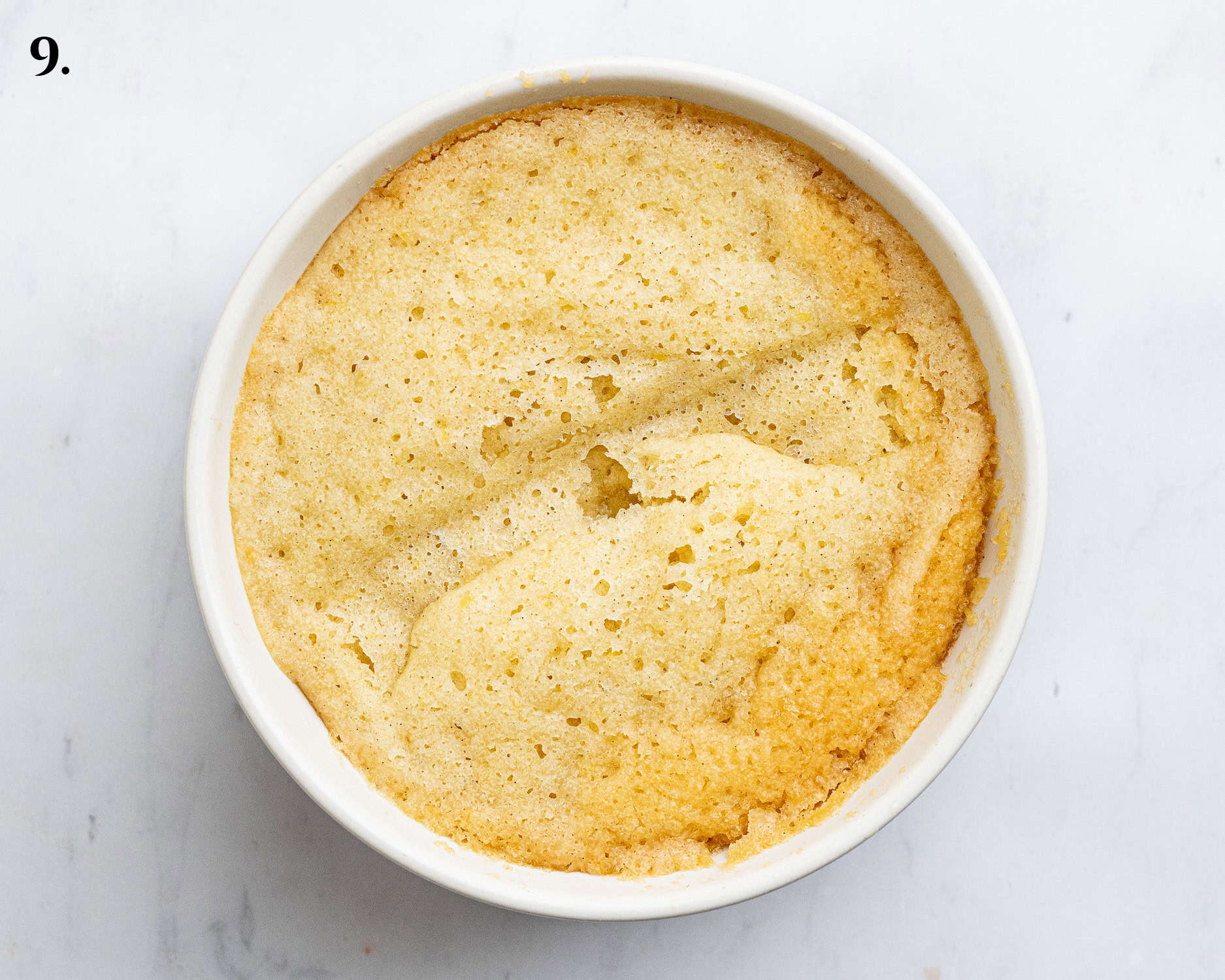 Step 9, the cooked pudding.