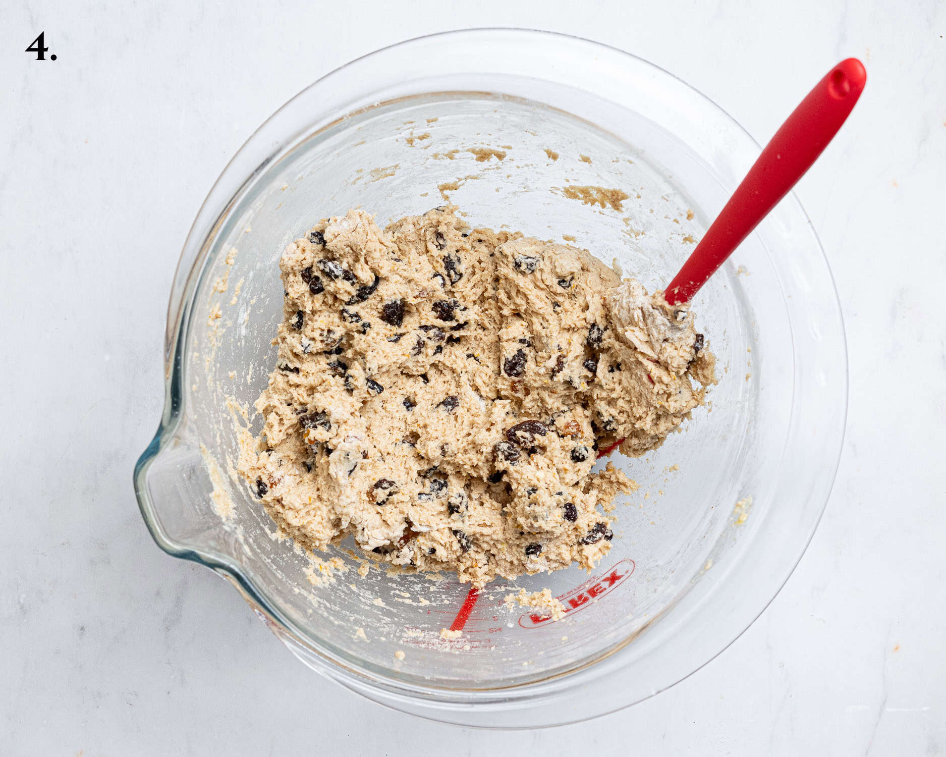 Step 4, the mixed dough.