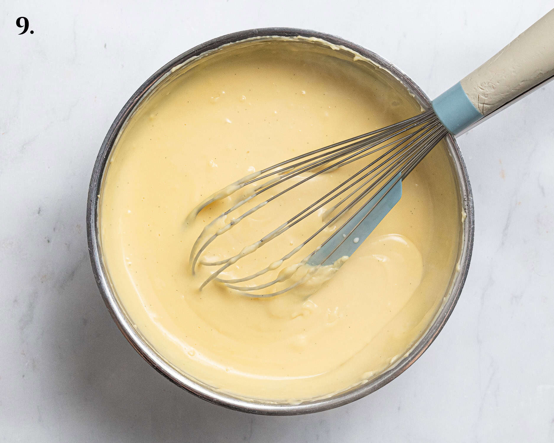 Step 9, the cooked custard.