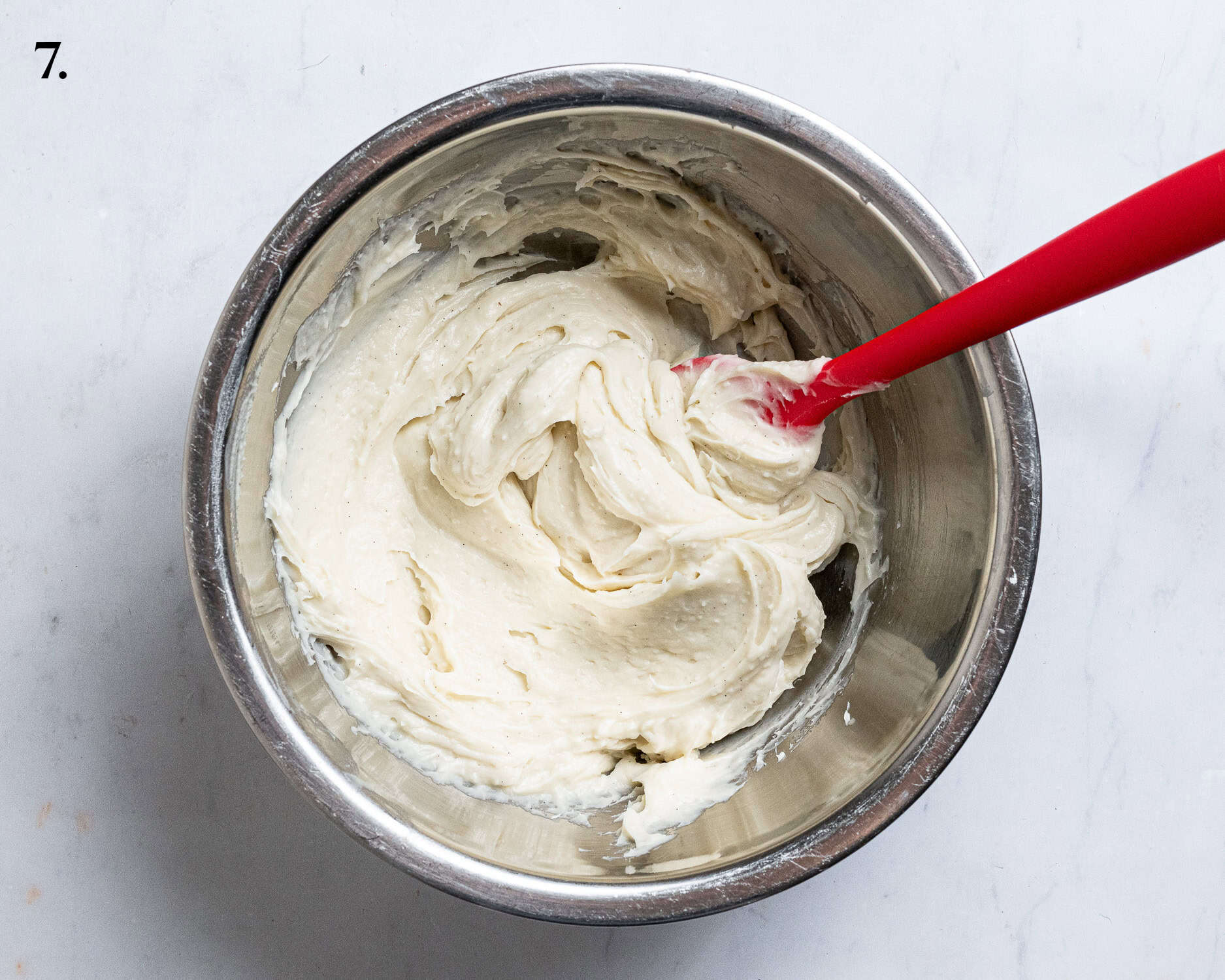 Step 7, the whisked pastry cream.