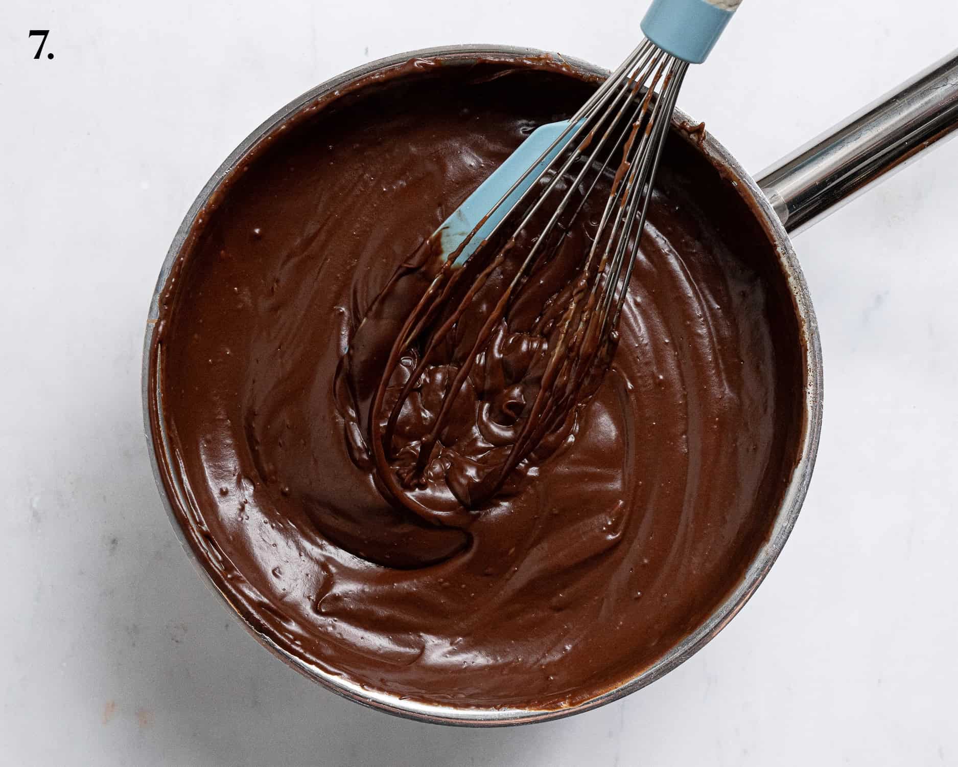 Step 7, the chocolate pudding with the butter and chocolate added.