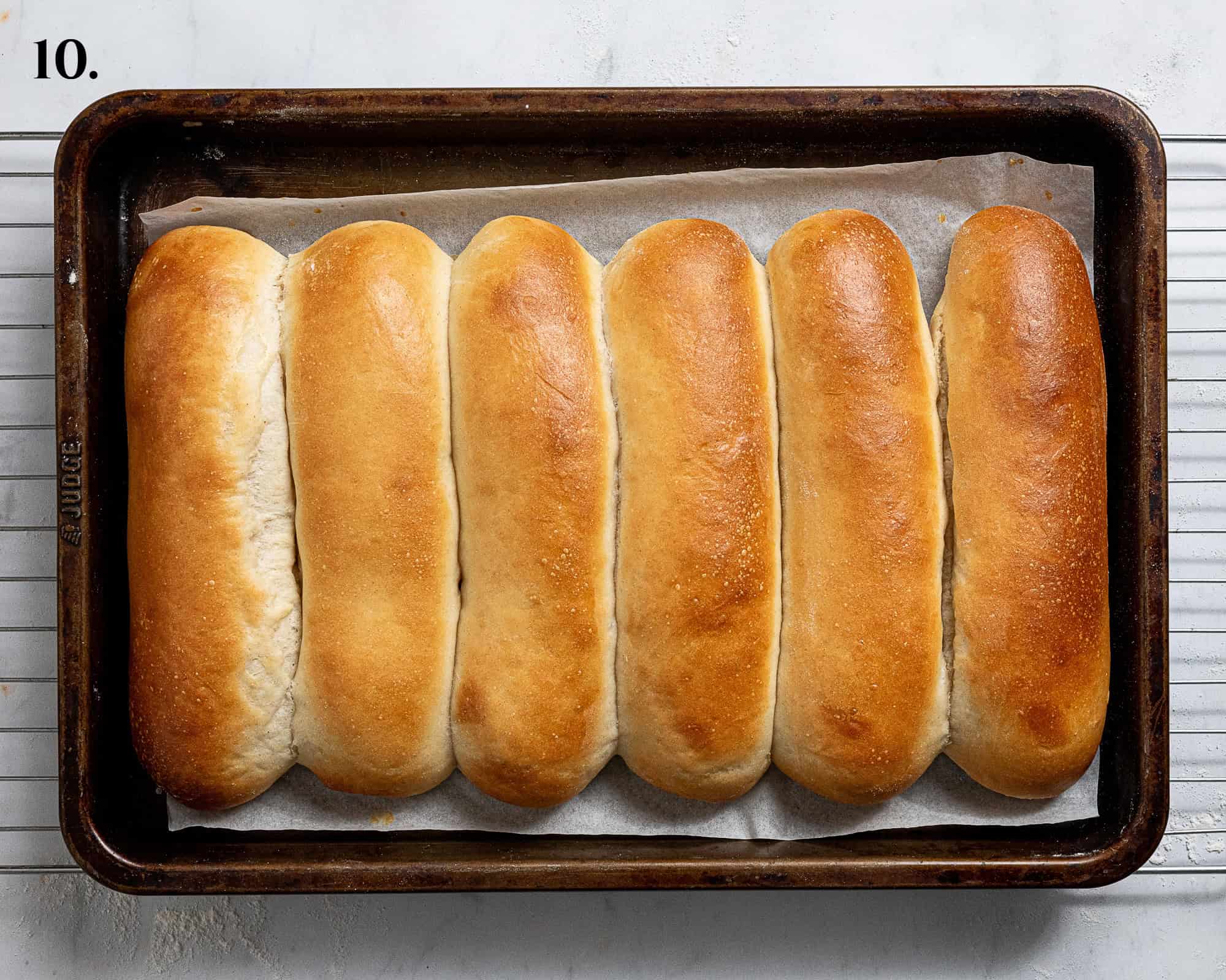Step 10, the baked buns.