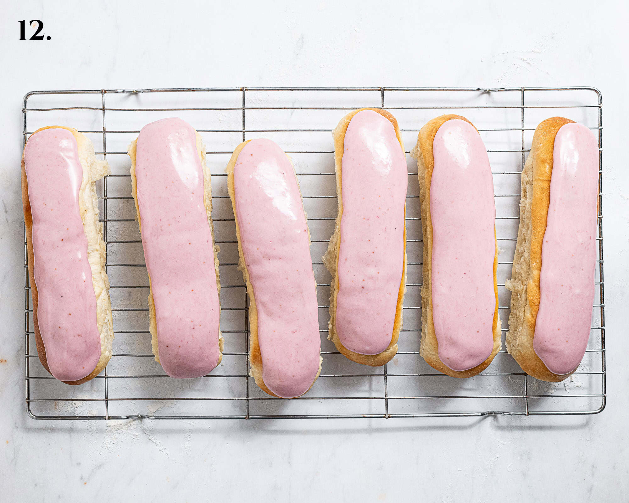 Step 12, the iced buns.