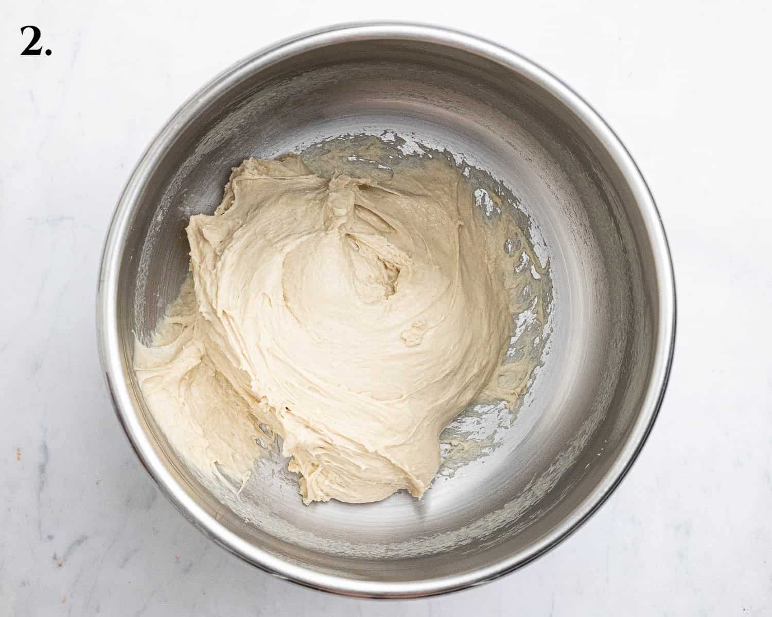 Step 2, the kneaded dough.