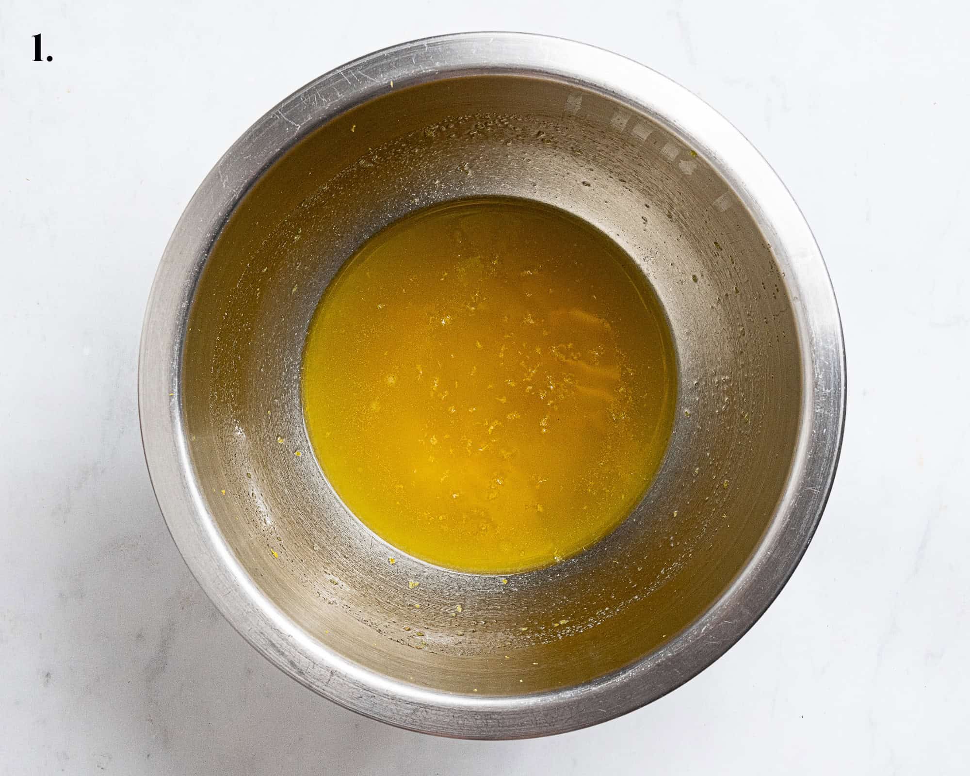 Step 1, the butter mixture in a bowl.