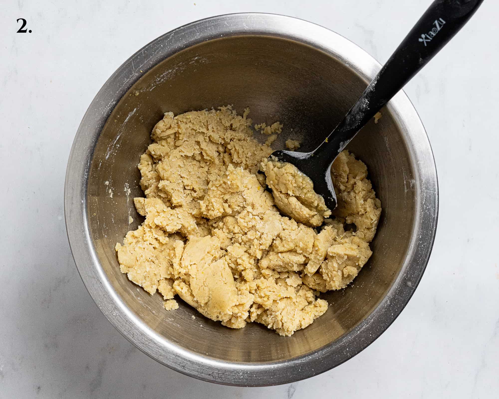 Step 2, the butter mixture with the flour added.