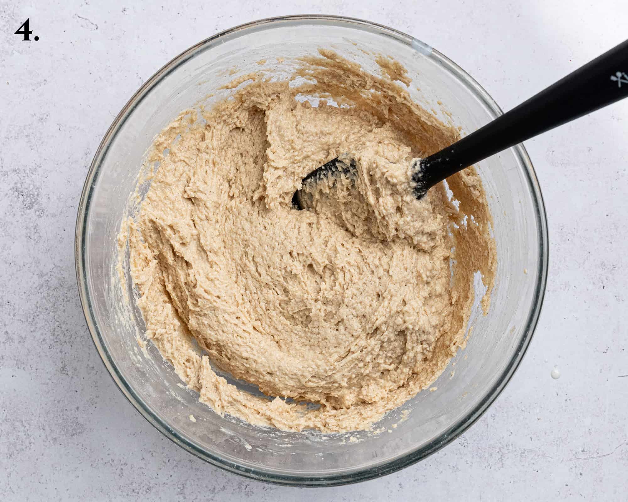 Step 4, the finished batter for the topping.