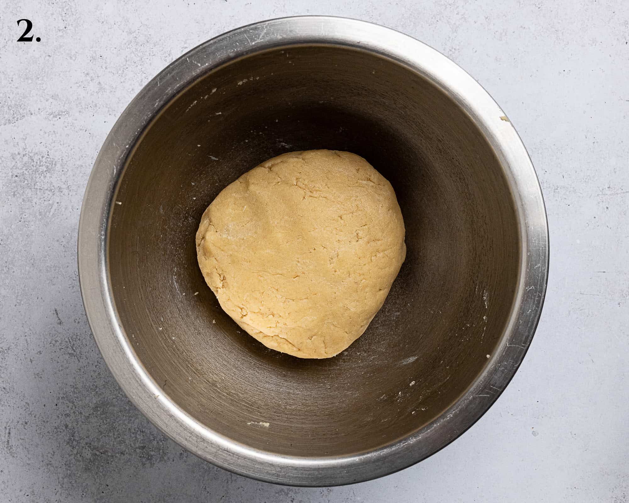 Step 2, the finished pastry in a bowl.