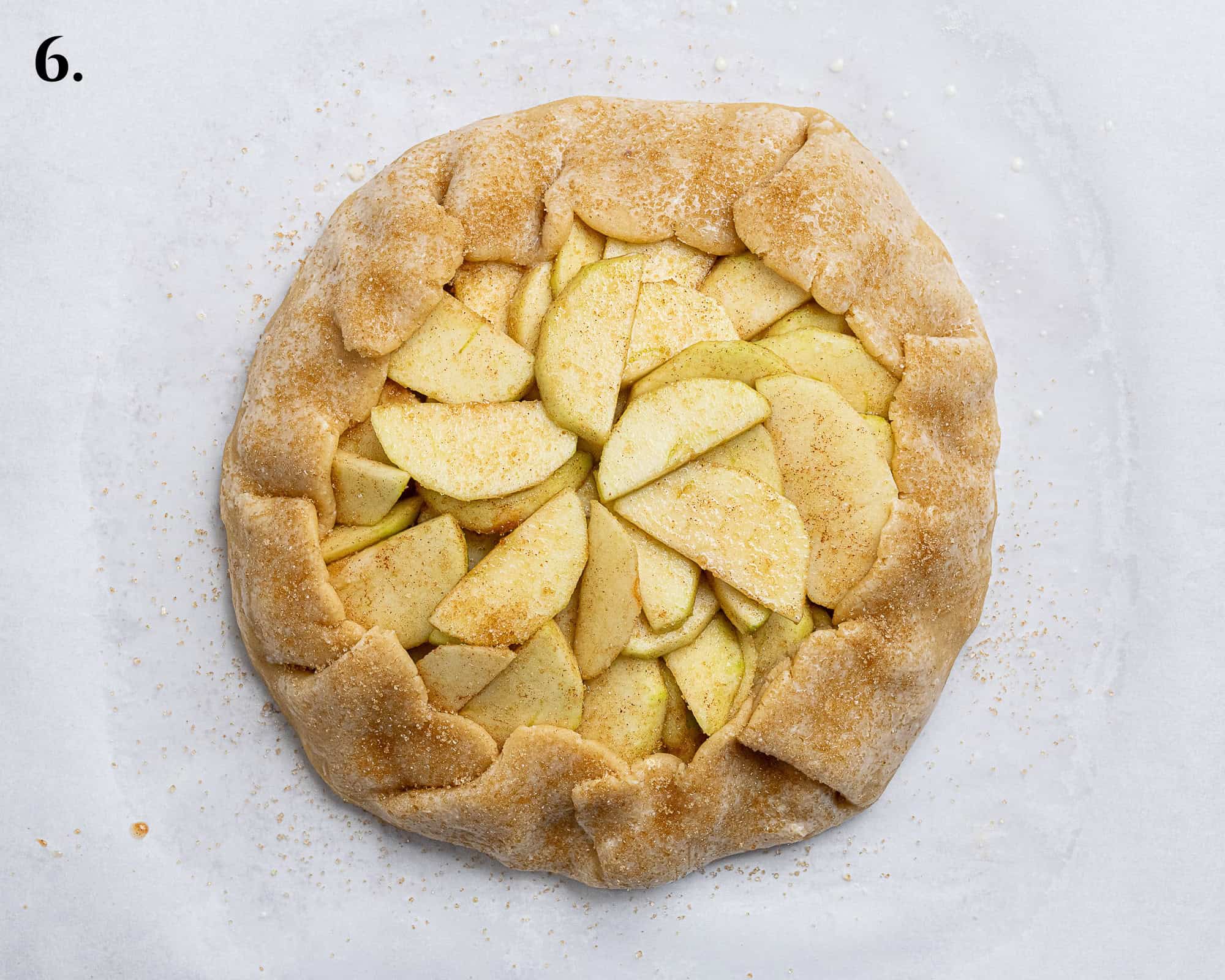 Step 6, the assembled galette, ready to bake.