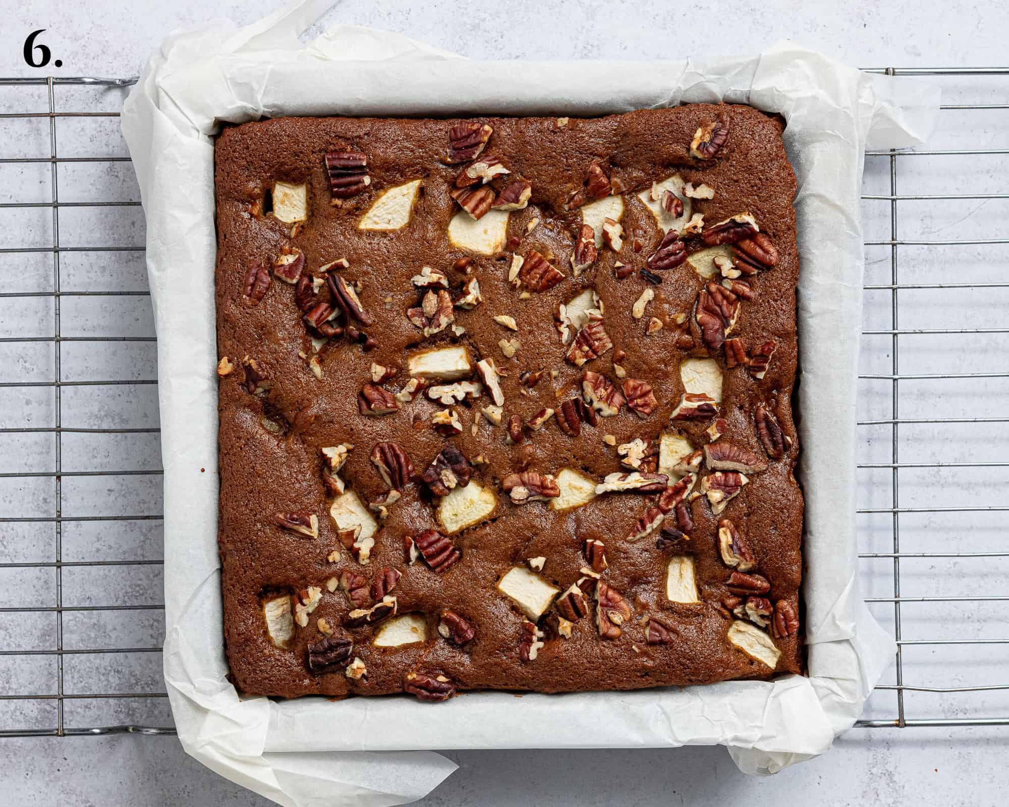 Step 6, the baked cake.