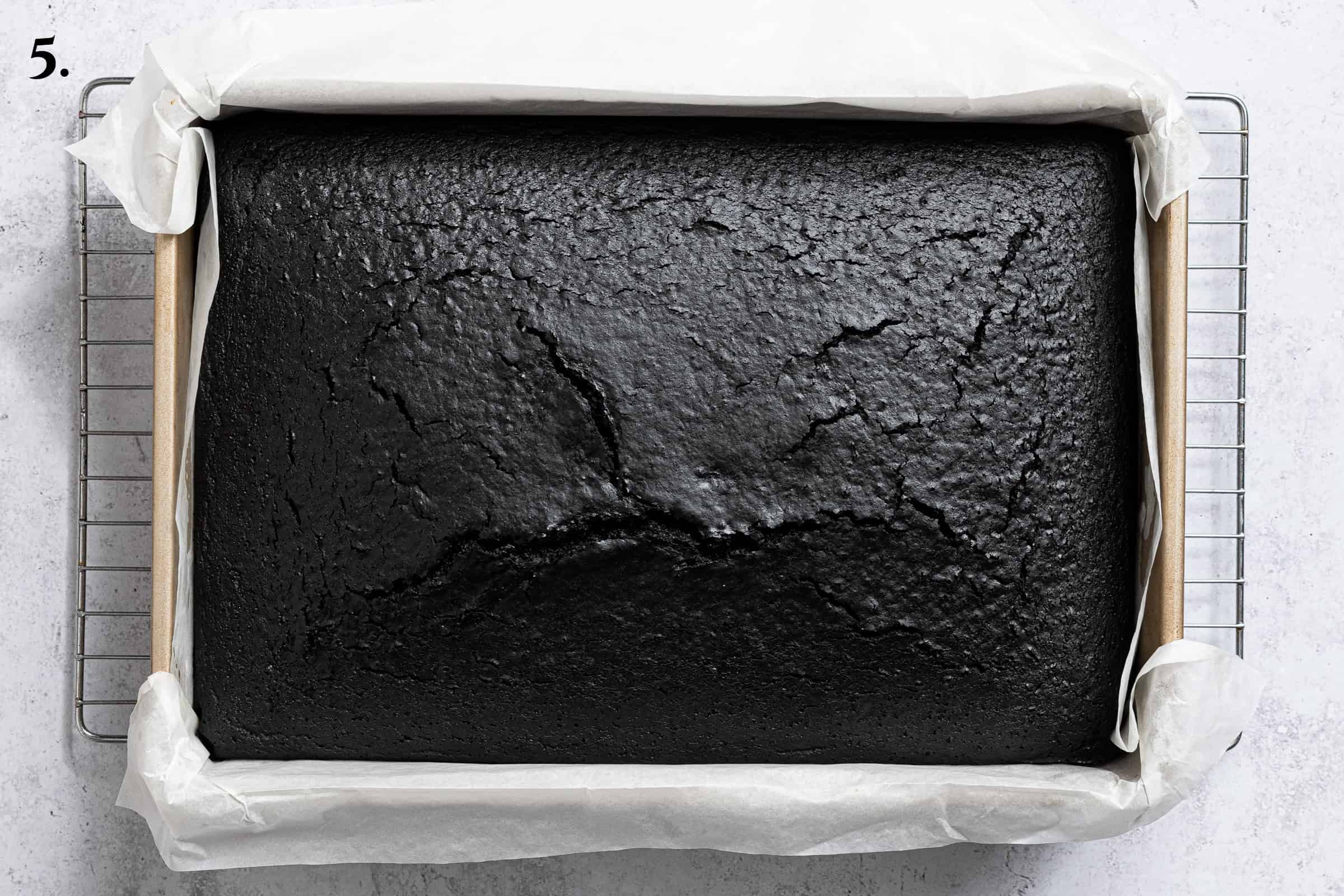 Step 5, the baked cake.